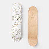 Blume Mandala 2 Skateboard (Vorderseite)