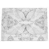 Blume Mandala 3 Große Geschenktüte (Vorderseite)