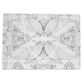 Blume Mandala 3 Große Geschenktüte (Rückseite)