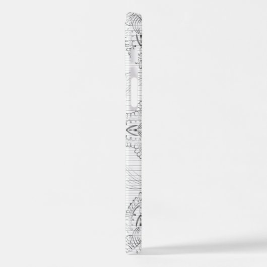 Blume Mandala 3 iPhone Hülle (Linke Seite)