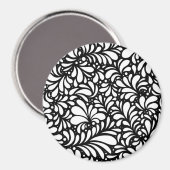 Blume Mandala 3 Magnet (Vorderseite/Rückseite)