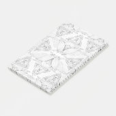 Blume Mandala 3 Post-it Klebezettel (angewinkelt)