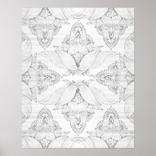Blume Mandala 3 Poster