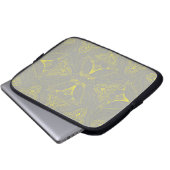 Blume Mandala 4 Laptopschutzhülle (Vorne Knopf)