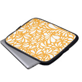 Blume Mandala 4 Laptopschutzhülle (Vorne Knopf)