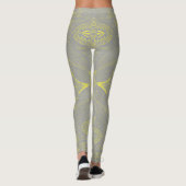 Blume Mandala 4 Leggings (Rückseite)