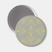 Blume Mandala 4 Magnet (Vorderseite/Rückseite)