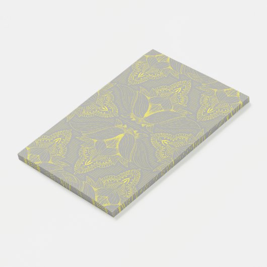 Blume Mandala 4 Post-it Klebezettel (angewinkelt)