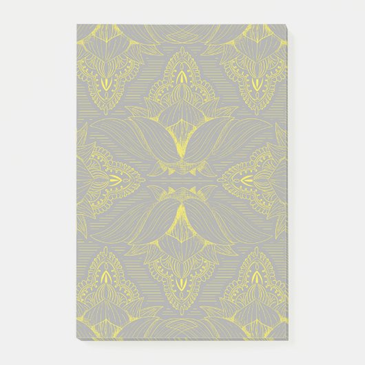 Blume Mandala 4 Post-it Klebezettel (Vorderseite)