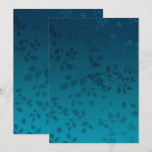 Blume Mandala 6 Dankeskarte (Vorne/Hinten)