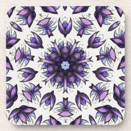 Blume Mandala Abstrakt Kaleidoskopisches Muster Getränkeuntersetzer