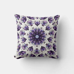 Blume Mandala Abstrakt Kaleidoskopisches Muster Kissen
