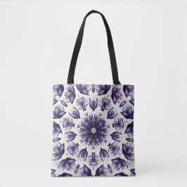 Blume Mandala Abstrakt Kaleidoskopisches Muster Tasche