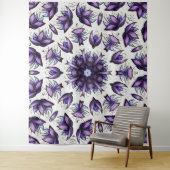 Blume Mandala Abstrakt Kaleidoskopisches Muster Wandteppich (Beispiel)