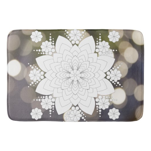 Blume Mandala Badematte (Vorderseite)