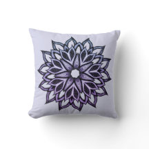 Blume Mandala Blue Violet Floral Art
