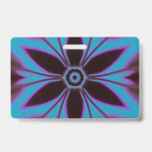 Blume Mandala Design Ausweis (Rückseite)