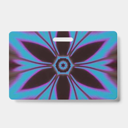 Blume Mandala Design Ausweis (Vorderseite)