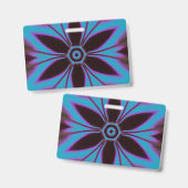 Blume Mandala Design Ausweis (Vorder- & Rückseite)