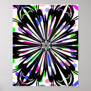 Blume Mandala Design Poster