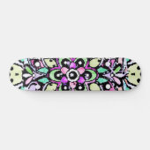 Blume Mandala Design Skateboard (Horizontal)