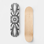 Blume Mandala Design Skateboard (Vorderseite)
