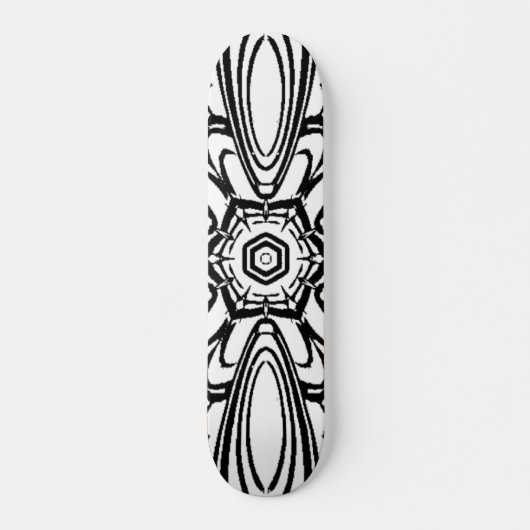 Blume Mandala Design Skateboard (Vorne)