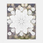 Blume Mandala Fleece Blanket (Vorderseite)