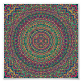 Blume Mandala Fotodruck
