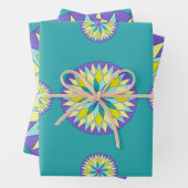 Blume Mandala Geschenkpapier Set (Beispiel)