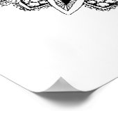 Blume mandala heilige Geometrie Samen des Lebens Poster (Ecke)