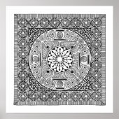 Blume Mandala II Poster (Vorne)