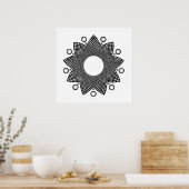 Blume Mandala III Poster (Küche)