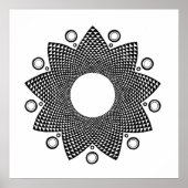 Blume Mandala III Poster (Vorne)