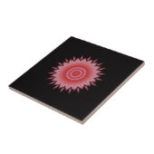 Blume Mandala in Rosa Fliese (Seite)