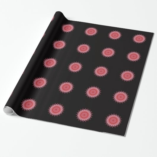 Blume Mandala in Rosa Geschenkpapier (Ungerollt)