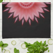 Blume Mandala in Rosa Handtuch (Gefaltet)