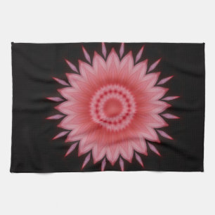 Blume Mandala in Rosa Handtuch
