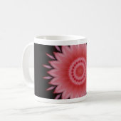 Blume Mandala in Rosa Kaffeetasse (Vorderseite Links)