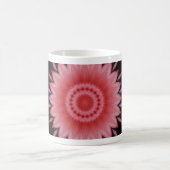 Blume Mandala in Rosa Kaffeetasse (Mittel)