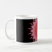 Blume Mandala in Rosa Kaffeetasse (Links)