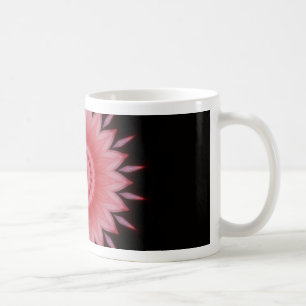 Blume Mandala in Rosa Kaffeetasse