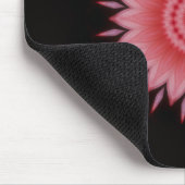 Blume Mandala in Rosa Mousepad (Ecke)