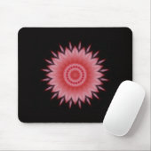 Blume Mandala in Rosa Mousepad (Mit Mouse)