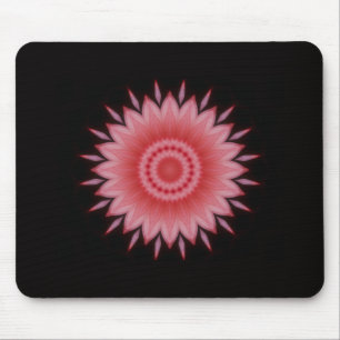 Blume Mandala in Rosa Mousepad