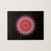 Blume Mandala in Rosa Puzzle (Horizontal)