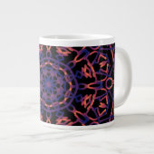Blume Mandala Jumbo Tasse (Vorderseite Rechts)