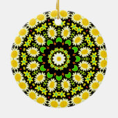 Blume Mandala Keramik Ornament (Hinten)