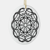 Blume Mandala Keramik Ornament (Rechts)