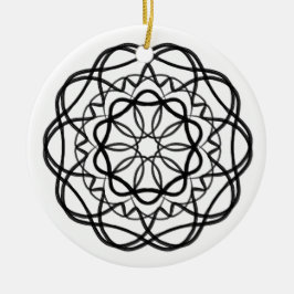 Blume Mandala Keramik Ornament